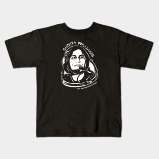 Women in Space: Sunita Williams Kids T-Shirt